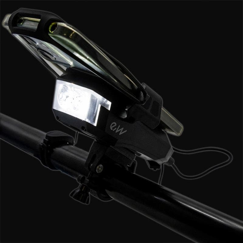 EWS009 Handyhalter mit Powerbank, Lautsprecher und Licht