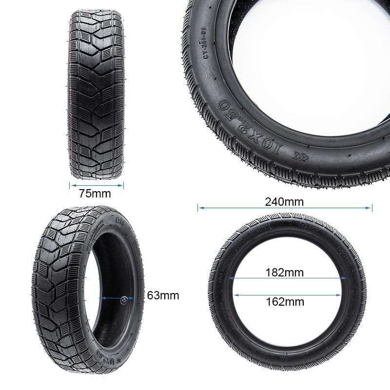 Tubeless Cityroad-Reifen 10X2,5-6,5/B60 [Ewheel]