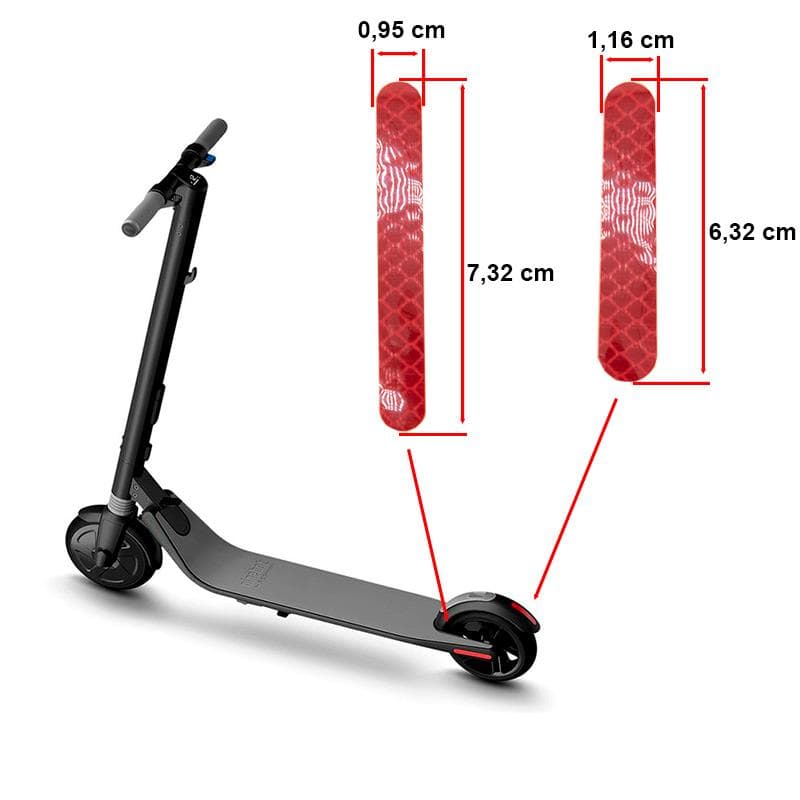 Rote Aufkleber für Ninebot Es1 Es2 Es4
