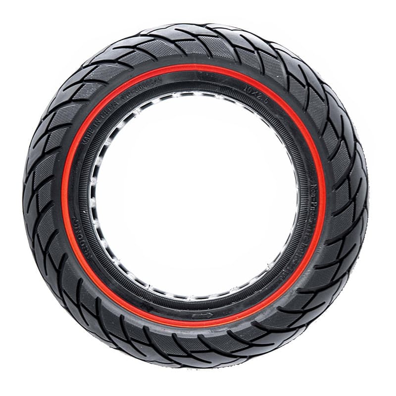 Ultraleicht Vollgummirad 10x2,5-6,1/B34 - rote Linie [Nedong]