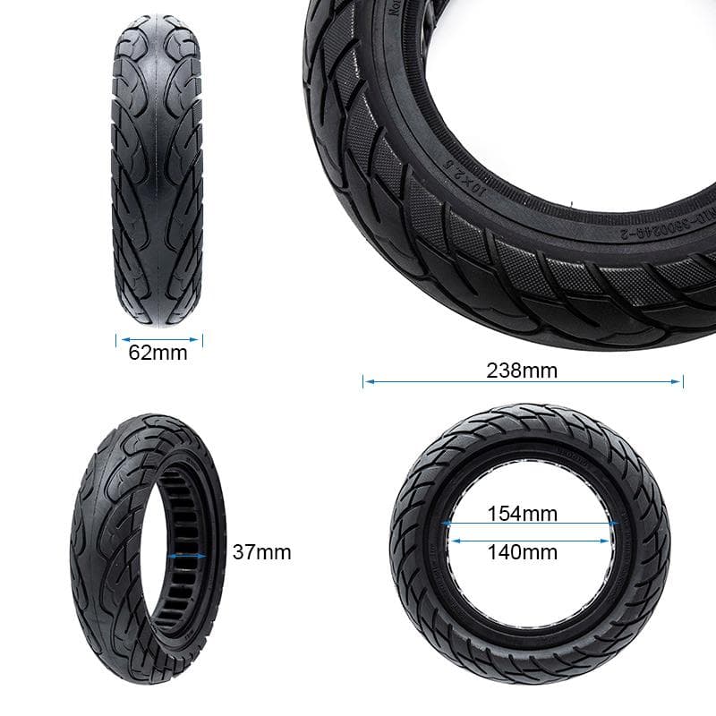 Ultraleichtes Vollrad 10x2,5-6,1/B34 - schwarze Linie [Ewheel]