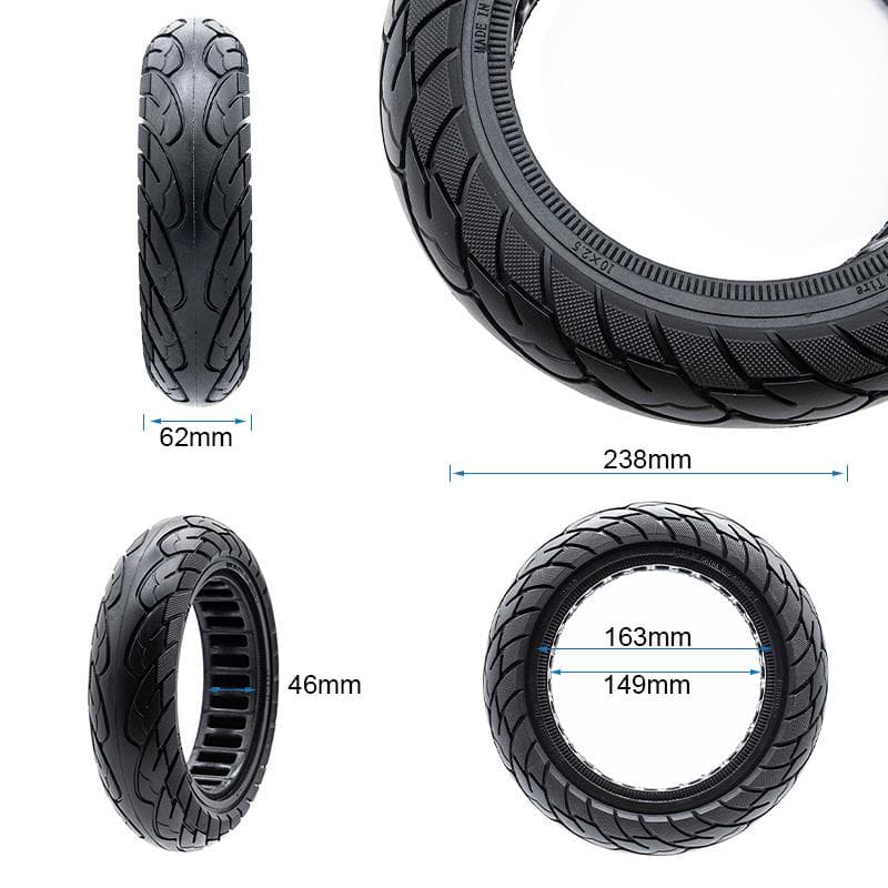 Ultraleichtes Vollrad 10x2,5-6,5/B44 - Schwarze Linie [Ewheel]