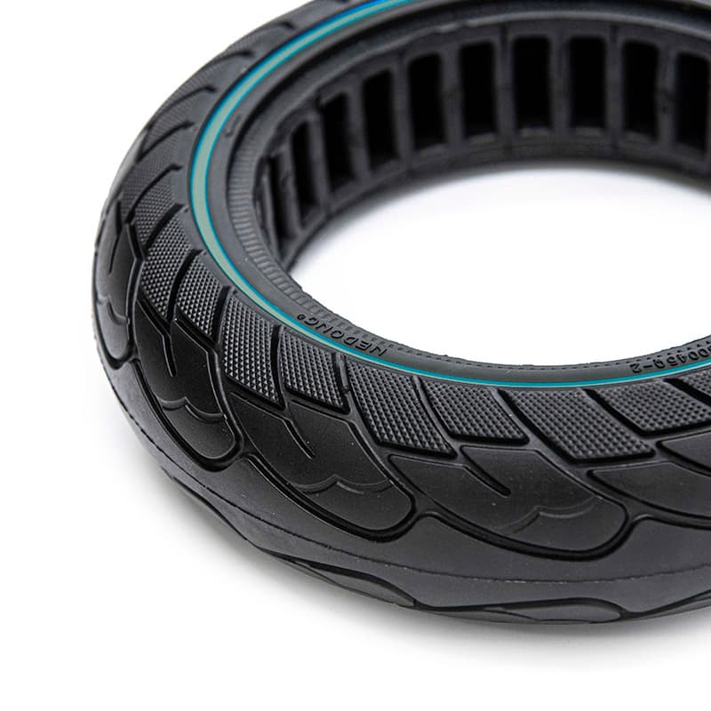 Ultraleicht Vollgummirad 10x2,5-6,5/B44 - blaue Linie [Nedong]