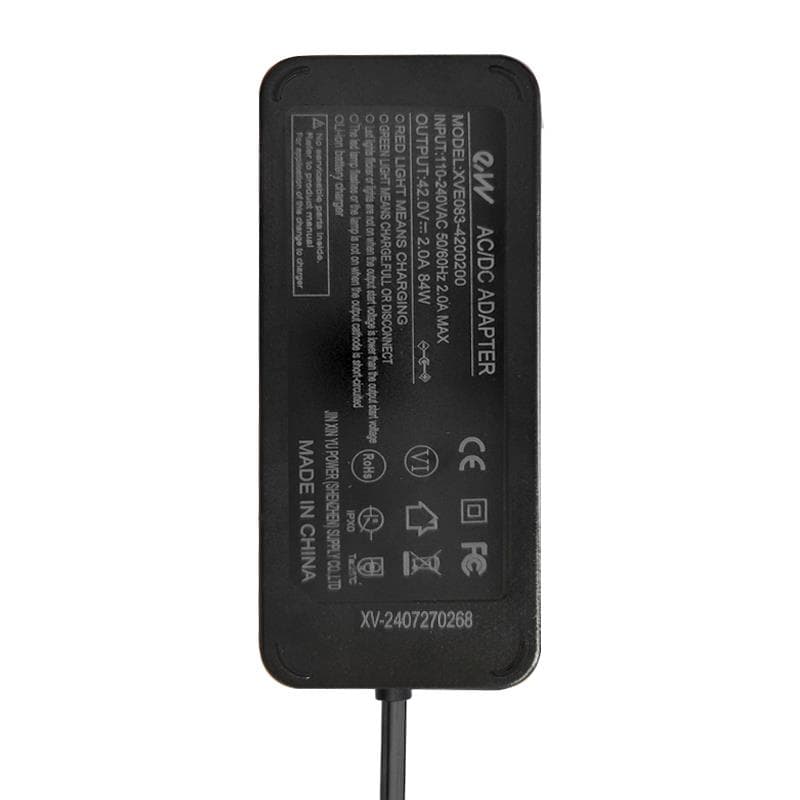 Premium-Ladegerät 36V (Ausgang 42V) 2A DC 5 5mm Stecker