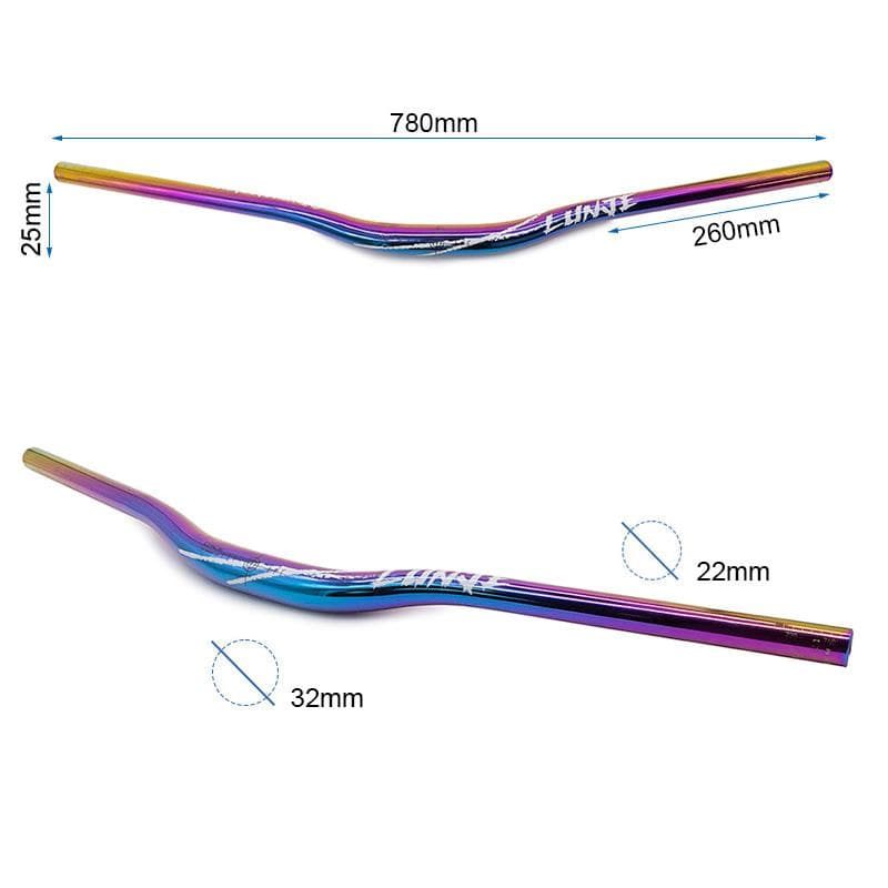Lenker 780 mm mit 25 mm Erhöhung, mehrfarbig 4
