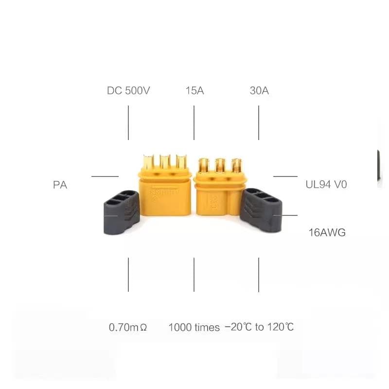 MR30 Amass Stecker mit Schutz - 5M/5F
