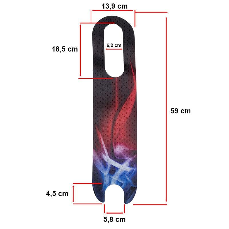 Rutschfeste blaue und Flamme PVC-Basis für Xiaomi - Modell 2