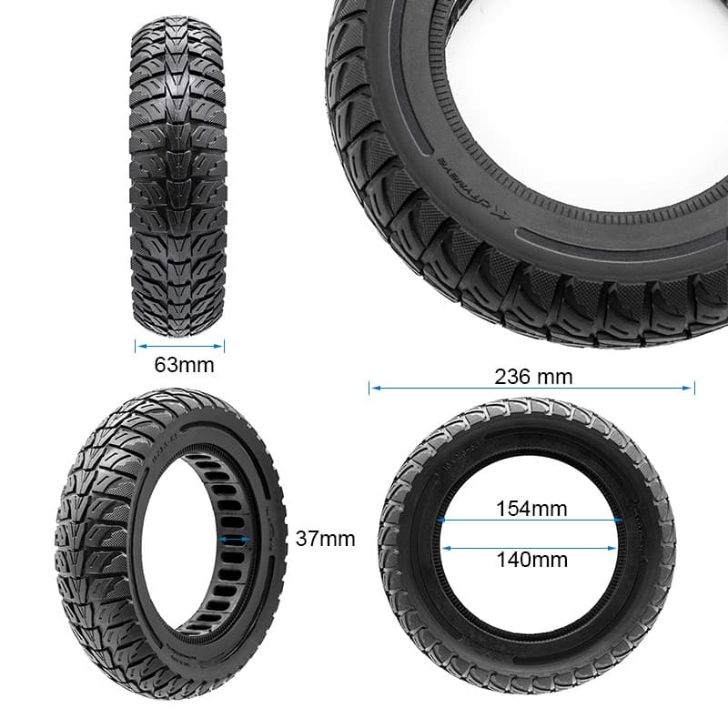 Vollgummi-Rad 10x2,5-6,1 [Cityneye] - schwarz