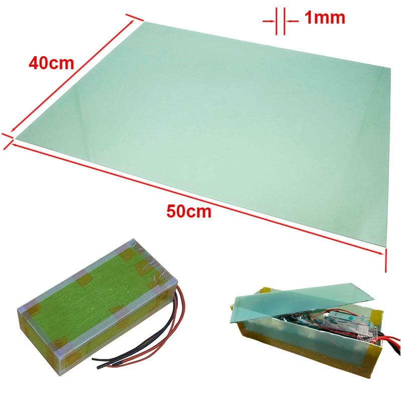 Glasfaserplatte 50x40cm 1mm