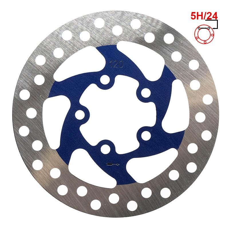 Bremsscheibe 120mm 5H blau