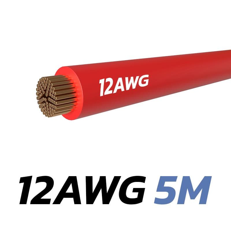 Rotes Kabel 12 AWG - 5M