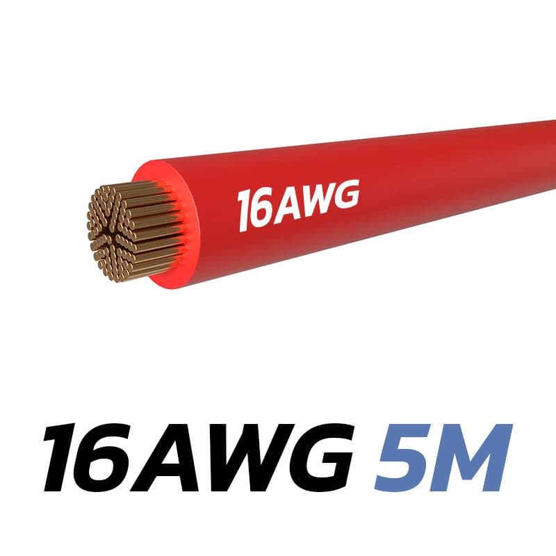 Rotes Kabel 16 AWG - 5M