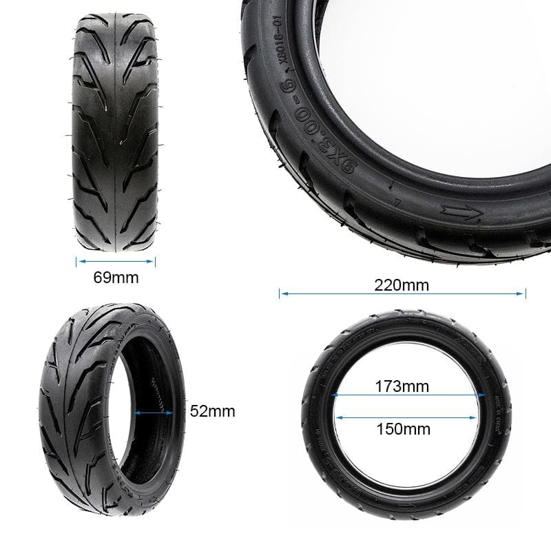 Tubeless-Reifen Cityroad 9x3-6 [Xuancheng]