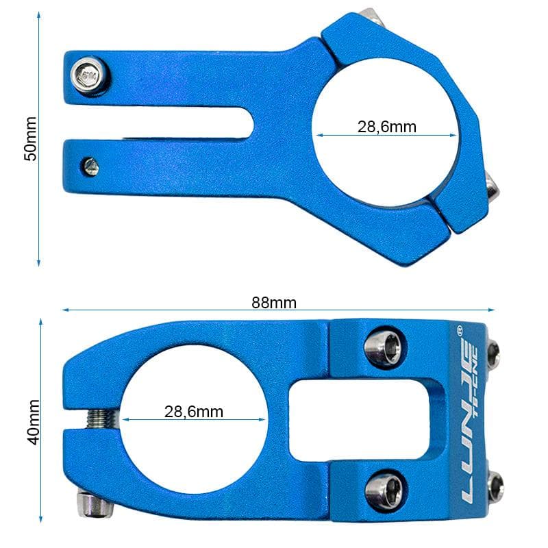 Vorbau für Lenker 31,8 mm EWPM-001 blau