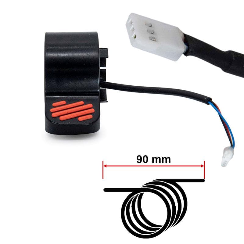 Elektrische Bremse/Beschleuniger L für Ninebot Serie ES und E rot