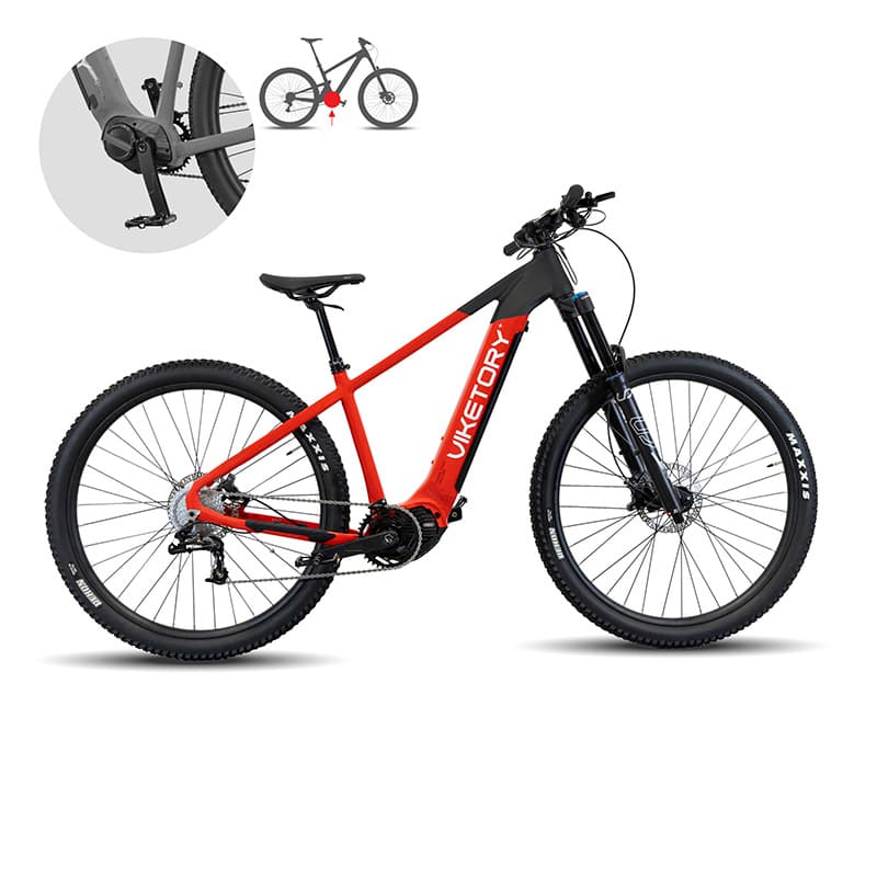 ROKTAR +Plus E-Bike MTB Rot/Schwarz