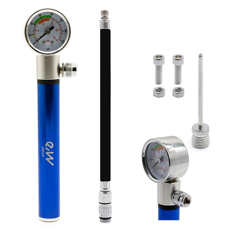 Handpumpe mit Manometer EWAP-006 blau