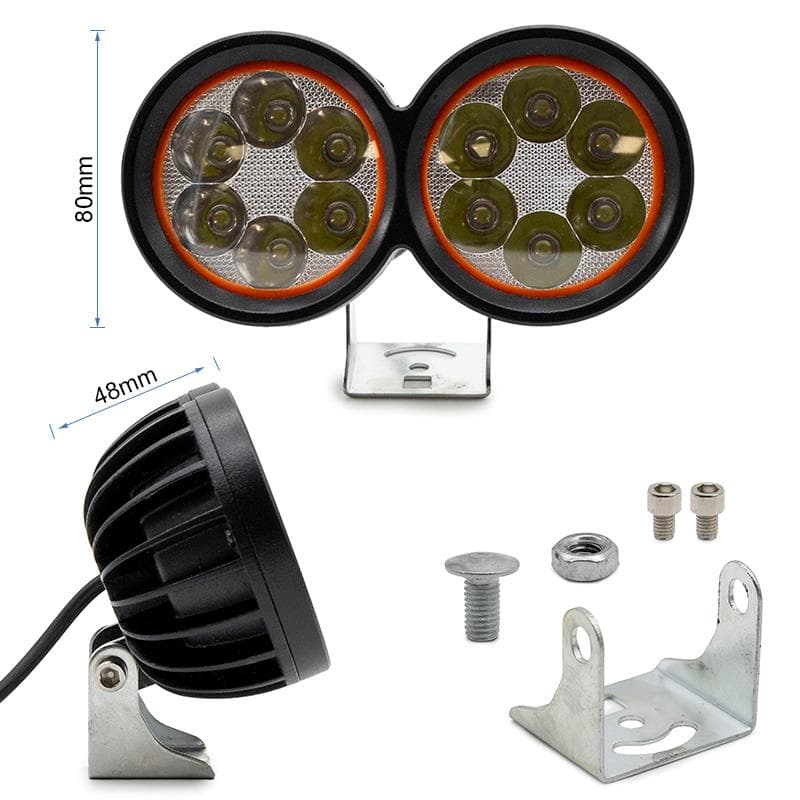Doppelfokus-LED-Frontleuchte EWLM001 12/72V [Ewheel]