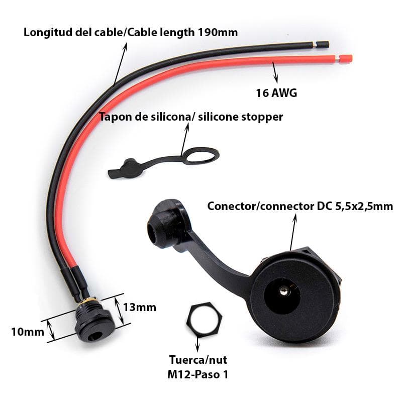 DC Ladeanschluss 5,5x2,5mm
