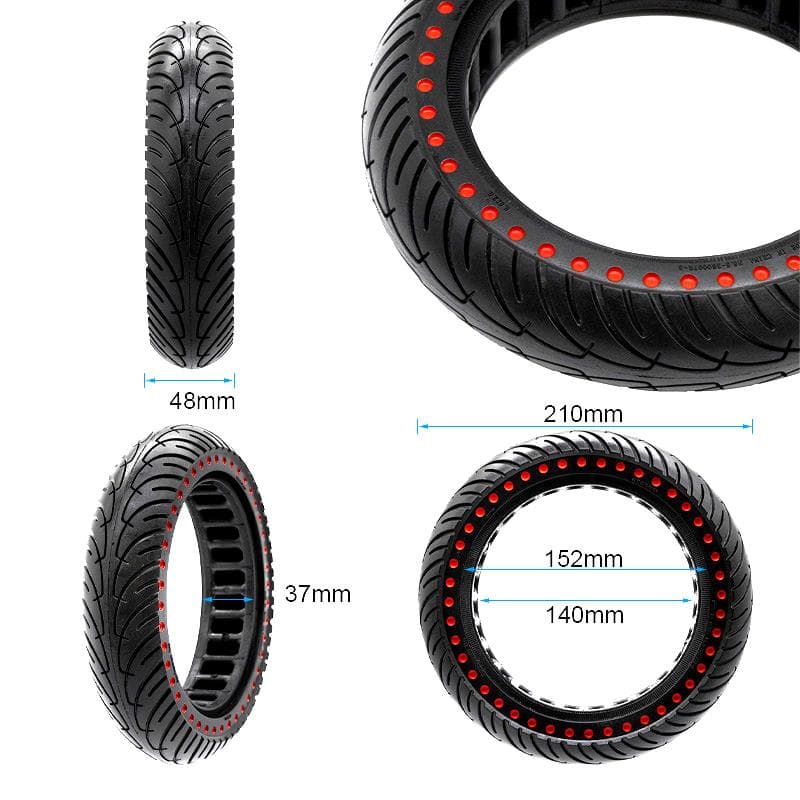 Ultraleichtes Vollrad 8,5x2-6,1/B34 - rote Punkte [Nedong]