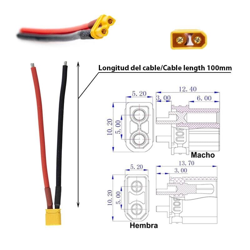 Mit Kabel XT30 Amass - 10P (5M/5F)