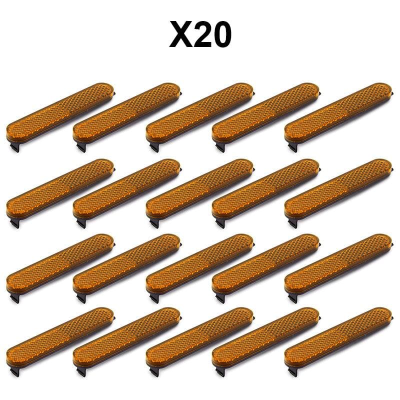 Gelbes katadioptrisches Xiaomi-Reflektor - Packung 20