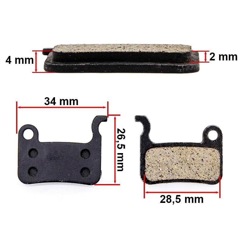 RS001-R pastille Harz fuer Bremssattel Xtech - 20 Sets
