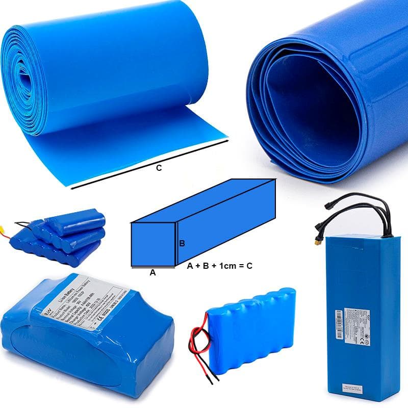 Blau Schrumpfschlauch 200 mm 10 m