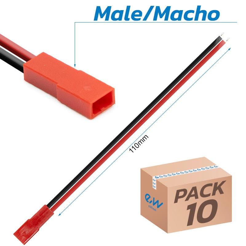 JST Steckverbinder mit Kabel - 10 MAENNLICH