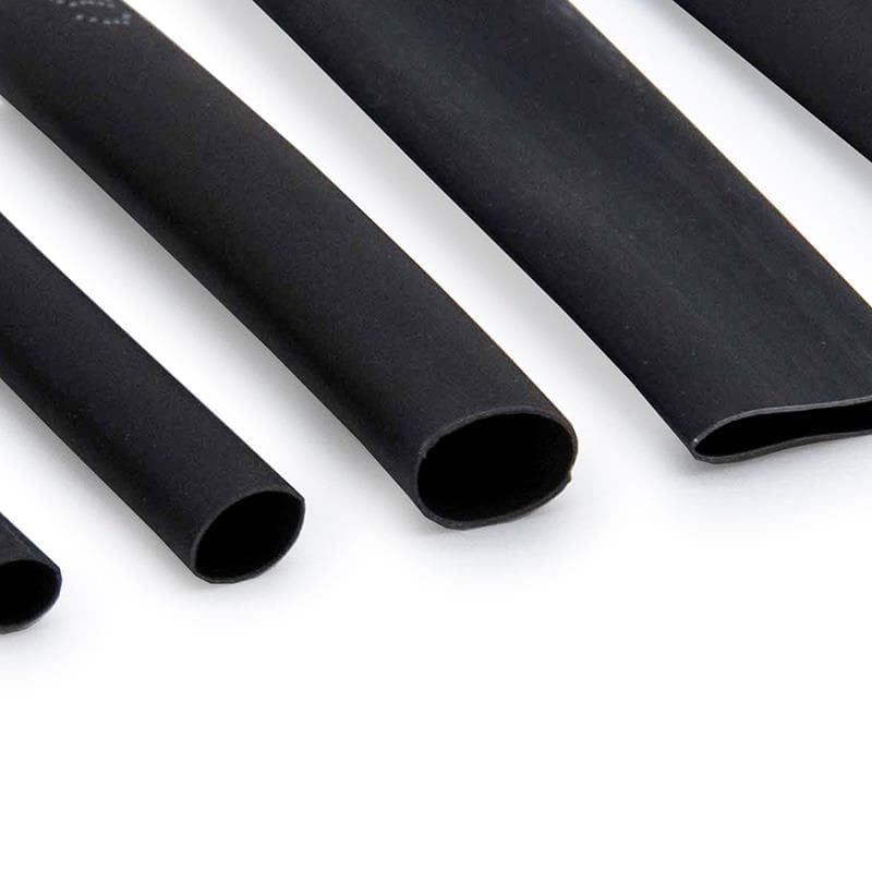 Schwarz Schrumpfschlauch für Kabel - 127 Stk