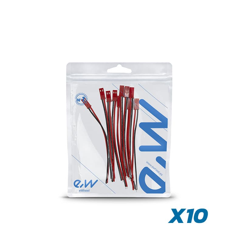JST Stecker mit Kabel - 10 WEIBLICH