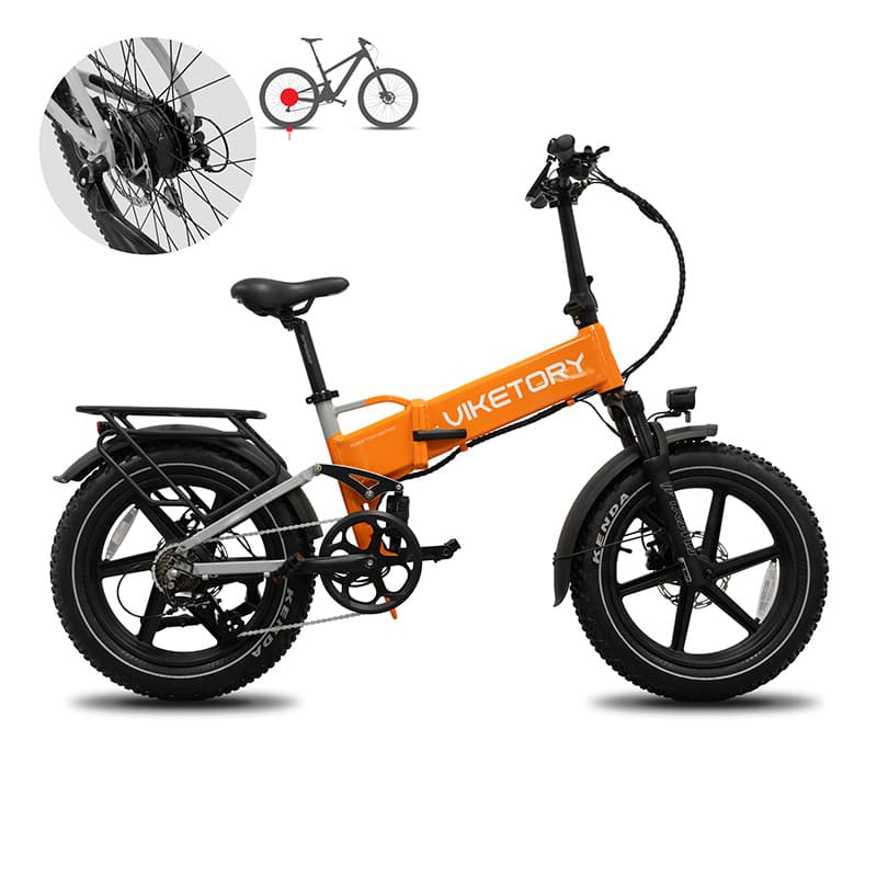 BRAVE E-Bike FATBIKE Klappbar Orange/Grau