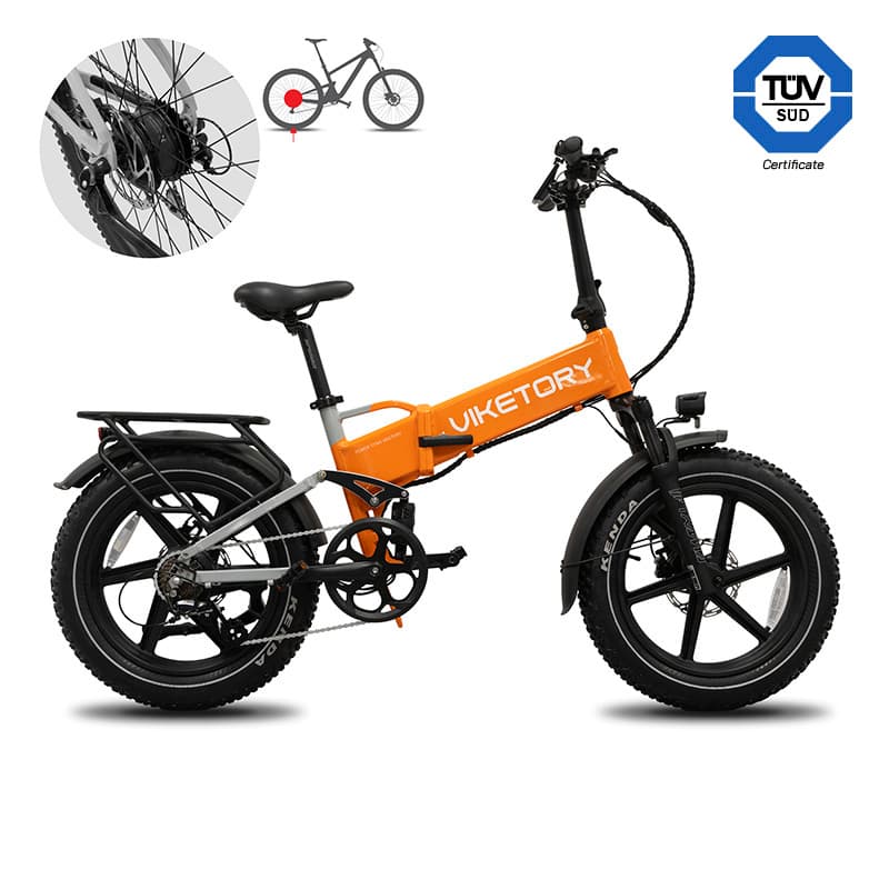 BRAVE E-Bike FATBIKE Klappbar Orange/Grau