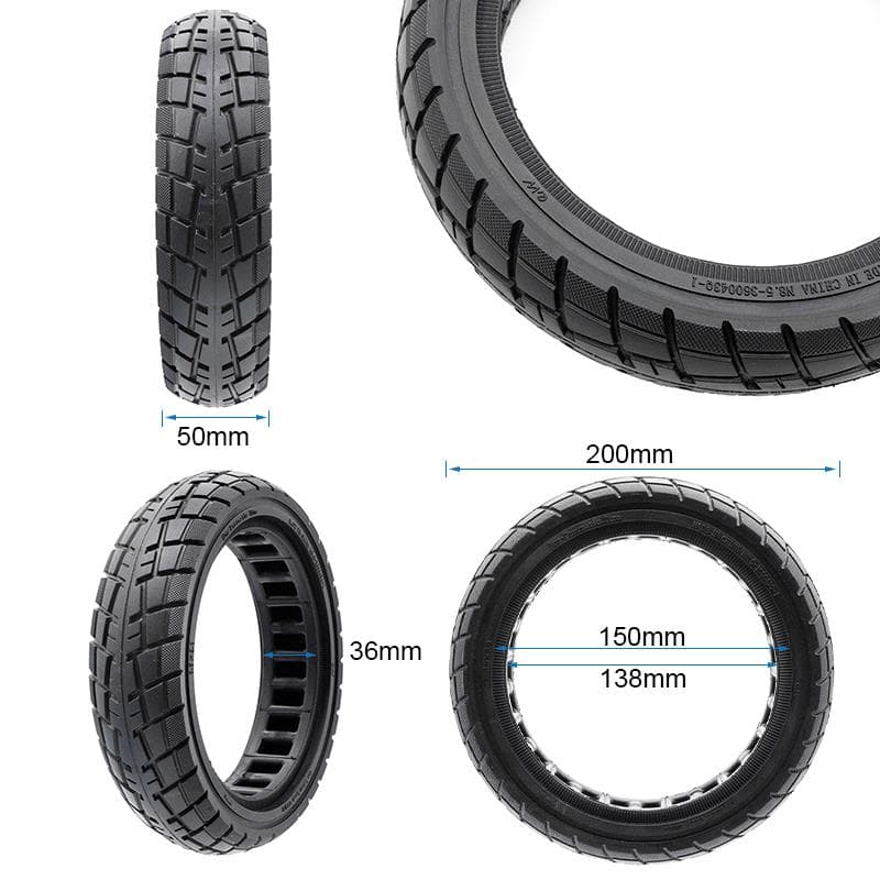 Ultraleichtes Vollrad 8,5x2-6,1/B34 Offroad Linie Schwarz [Ewheel]