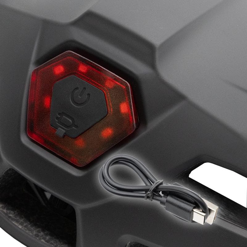Helm mit Licht CP04 schwarz M