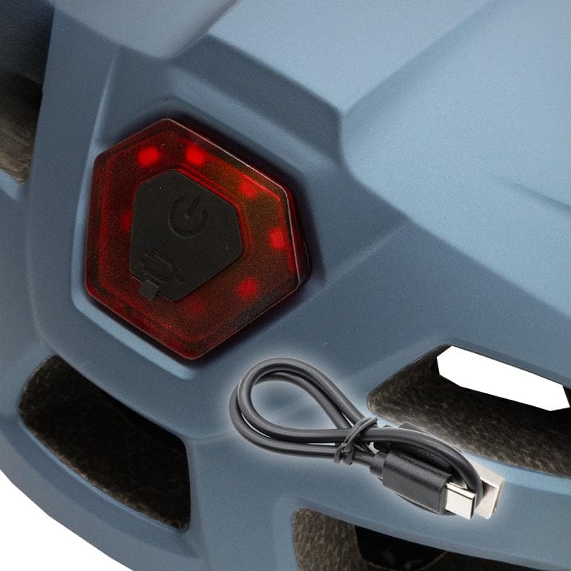 Helm mit Licht CP04 blau M