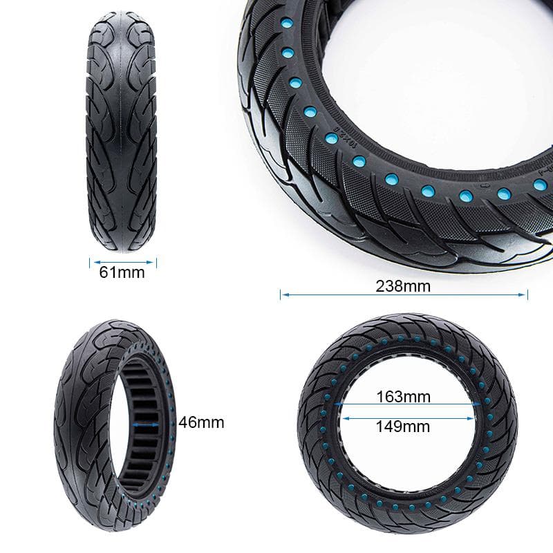 Ultraleicht Vollgummirad 10x2,5-6,1/B44 - blaue Punkte [Nedong]