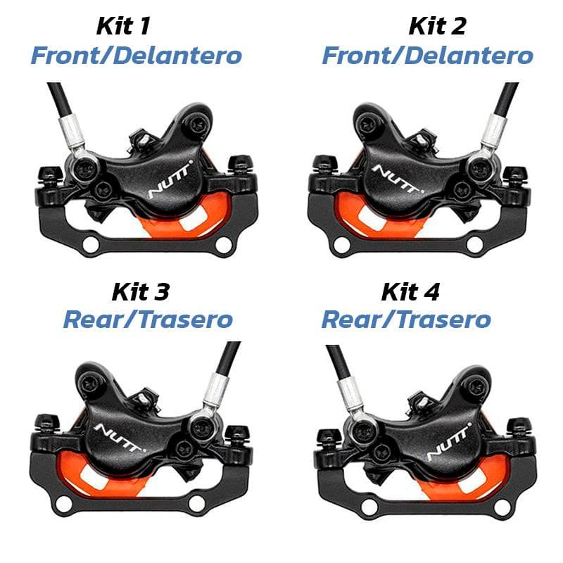 Hydraulik-Bremskit 4 schwarz A5-D Hinten [Nutt]