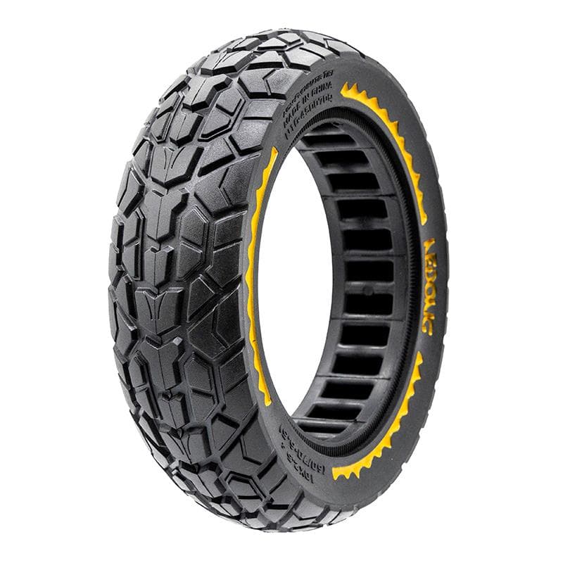 Ultraleichtes Vollgummirad Offroad 10x2,5/B44 - Gelb [Nedong]