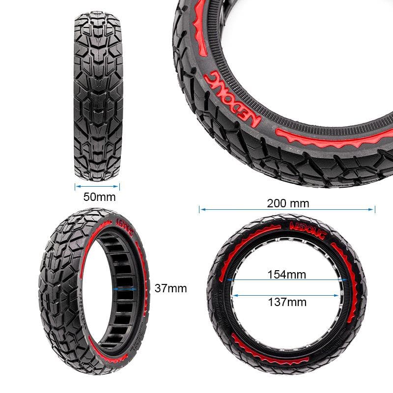 Ultraleichtes Offroad-Vollrad 8,5x2-6,1/B34 - rot [Nedong]