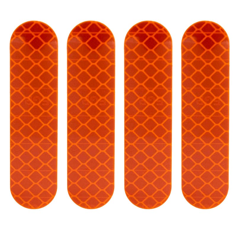 Orange reflektierender Aufkleber für Gabel Ninebot Serie F und D - 4uds