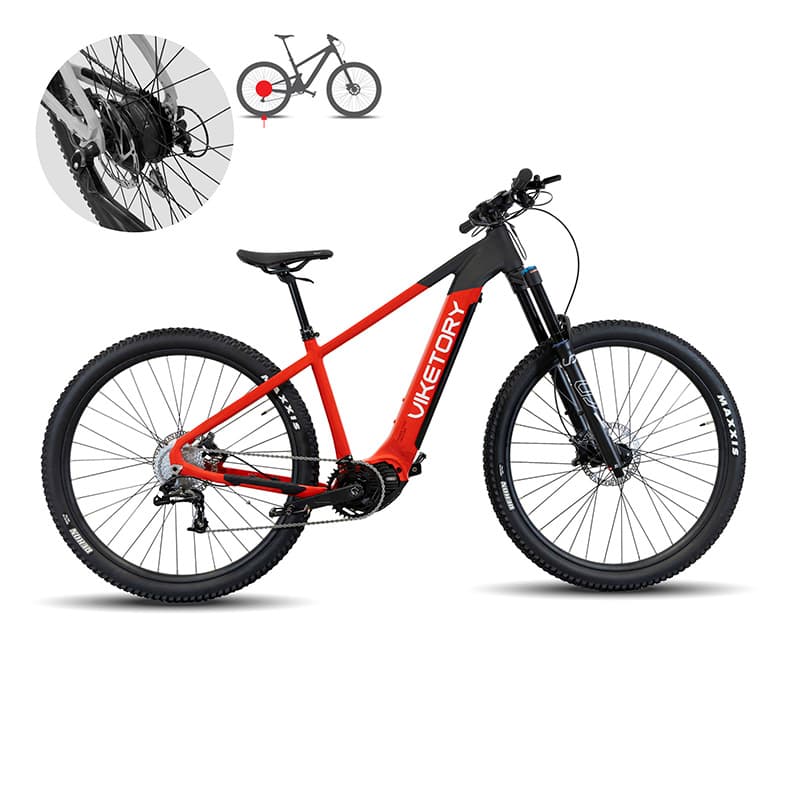 ROKTAR E-Bike MTB Rot/Schwarz
