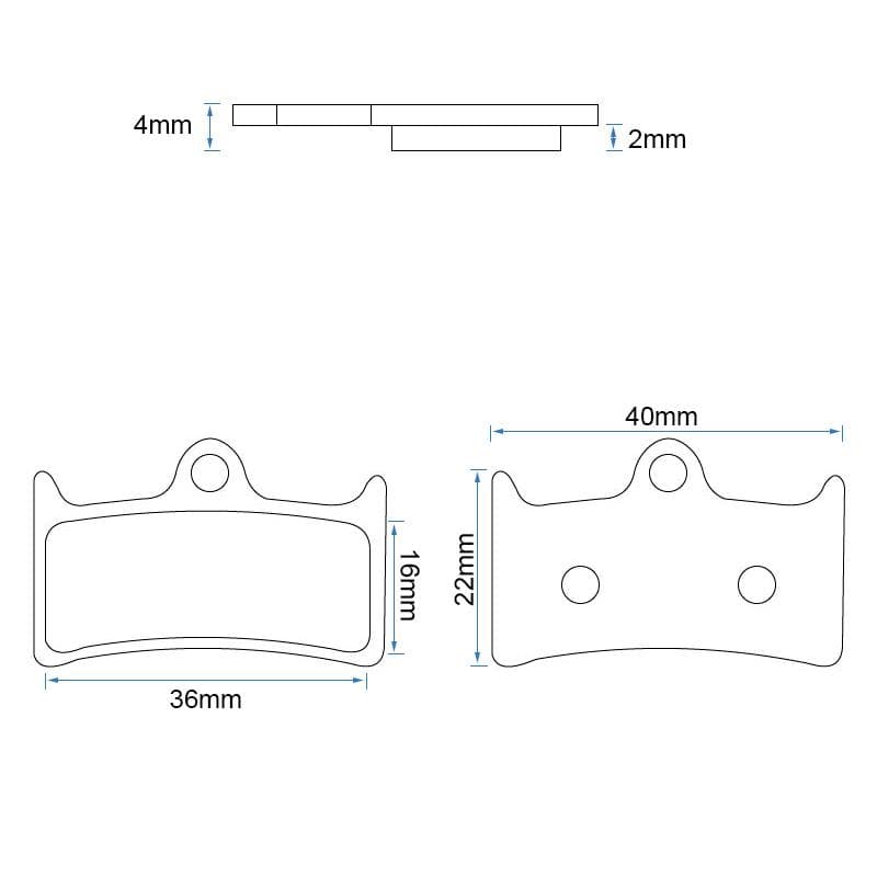 Bremsscheibe RT010-C Keramik - Set von 2