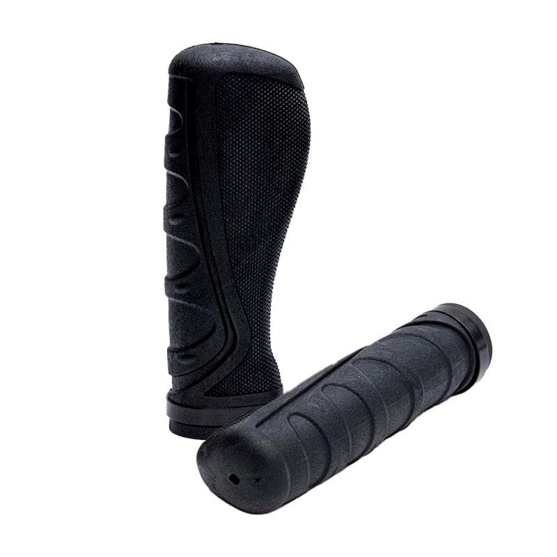 Ergonomische Silikonlenkergriffe mit Schwarzverschluss - 2 Stk
