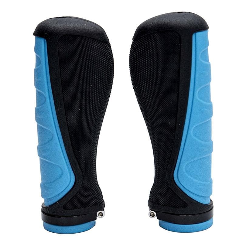 Ergonomische Silikongriffe mit Verriegelung Blau - 2 Stk