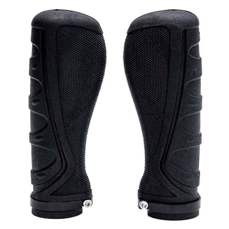 Ergonomische Silikonlenkergriffe mit Schwarzverschluss - 2 Stk
