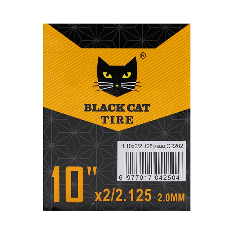 Premium Kamera 2.0mm Dicke 10x2/2,125 Ventil 90x90 Grad Black cat