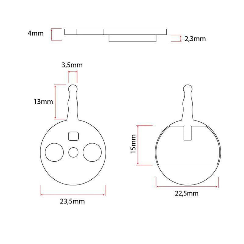 Bremsscheibe CT010-C Keramikscheibe [Ewheel] - 2 Sätze