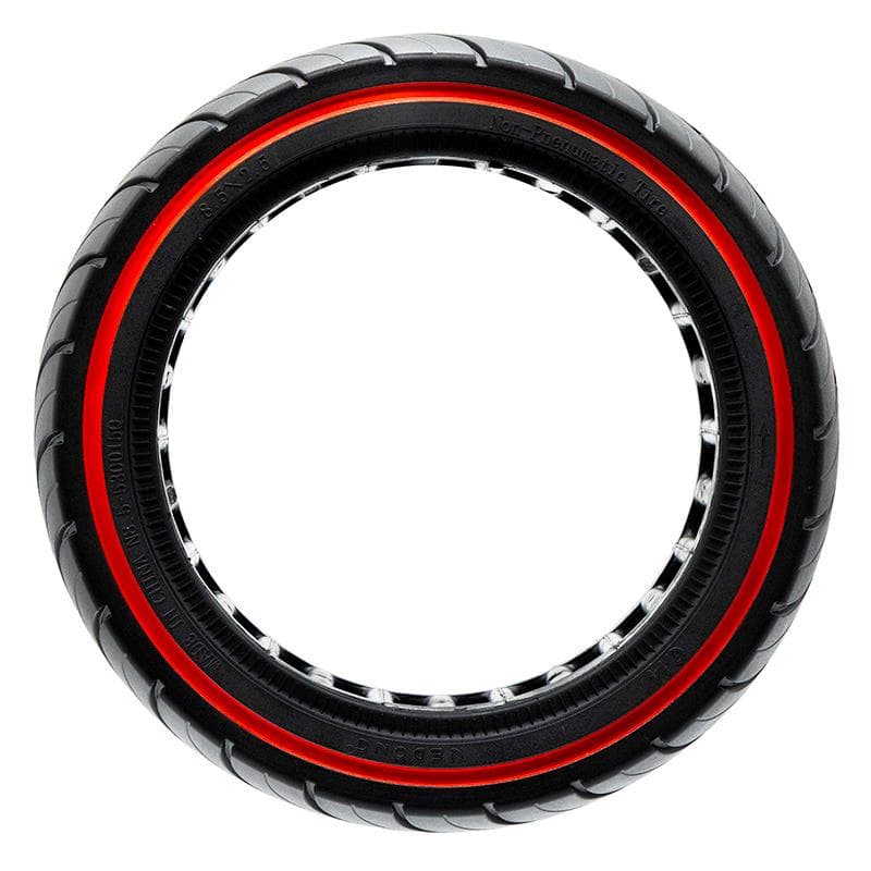 Ultraleicht Vollgummirad 8,5x2,5-6,1/B58 - rote Linie (gültig für Dualtron Mini) [Ewheel]