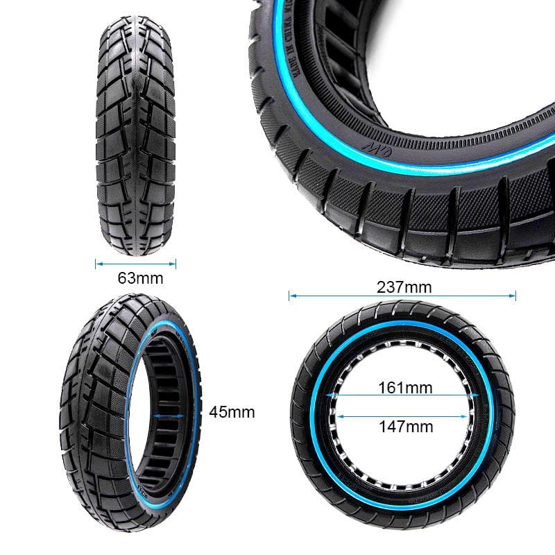 Ultraleichtes Vollgummirad Offroad blaue Linie 60/70-6,5/B44 [Ewheel]